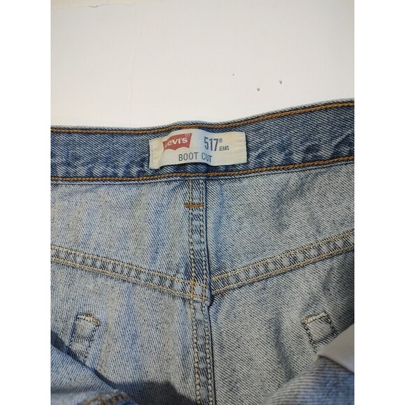 Denim Levi  Cutoff HOT PANTS SHORT Shorts  Frayed Hippie Distressed Large VTG 36 - Picture 5 of 10